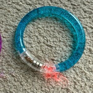 LED Light Up Bracelets Blue for Party Favors Halloween Weddings Rave Fun New